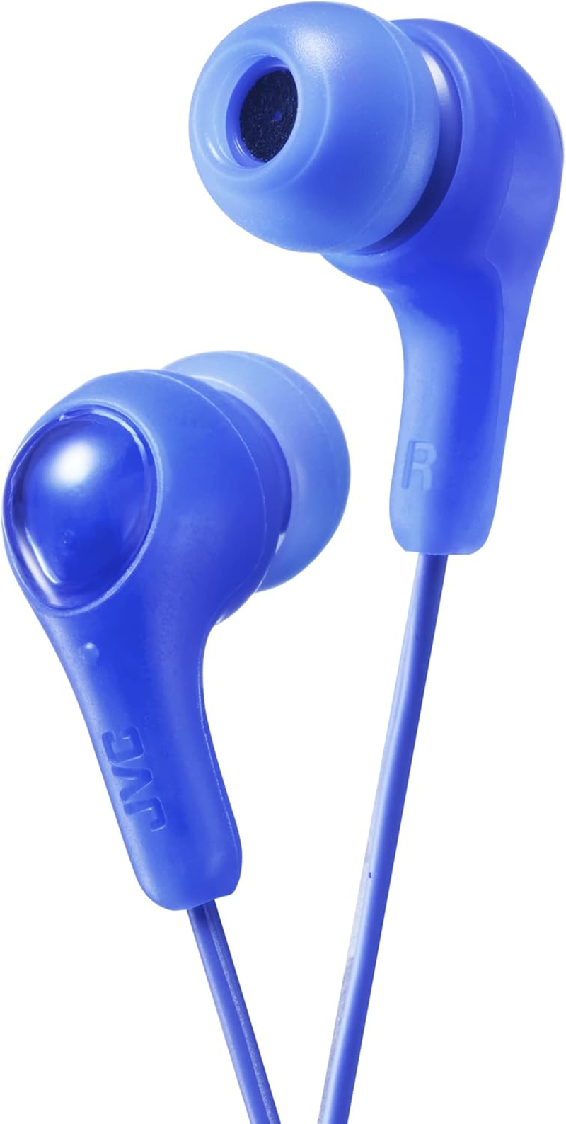 JVC Gumy in Ear Earbud Headphones, Powerful Sound, Comfortable and Secure Fit, Silicone Ear Pieces S/M/L - HAFX7W (White)