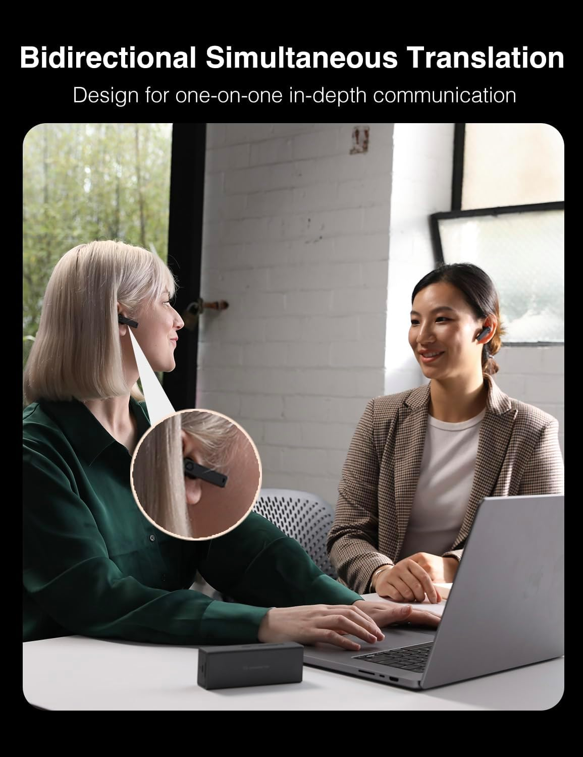 Timekettle X1 AI Interpreter Hub, Standalone Entity, 40-Language Two-Way Translator Earbuds, Simultaneous Translator Device for 20-Person Multilingual Meetings, Ideal for Business and K-12 Education image number 6