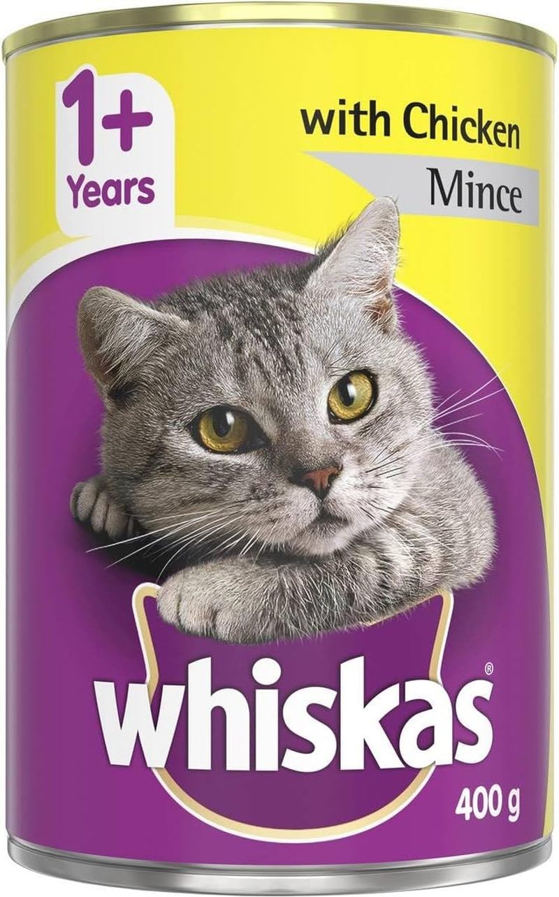 WHISKAS WET CHICKEN MINCE 400G 24PK(173738) (OM24) image number 4