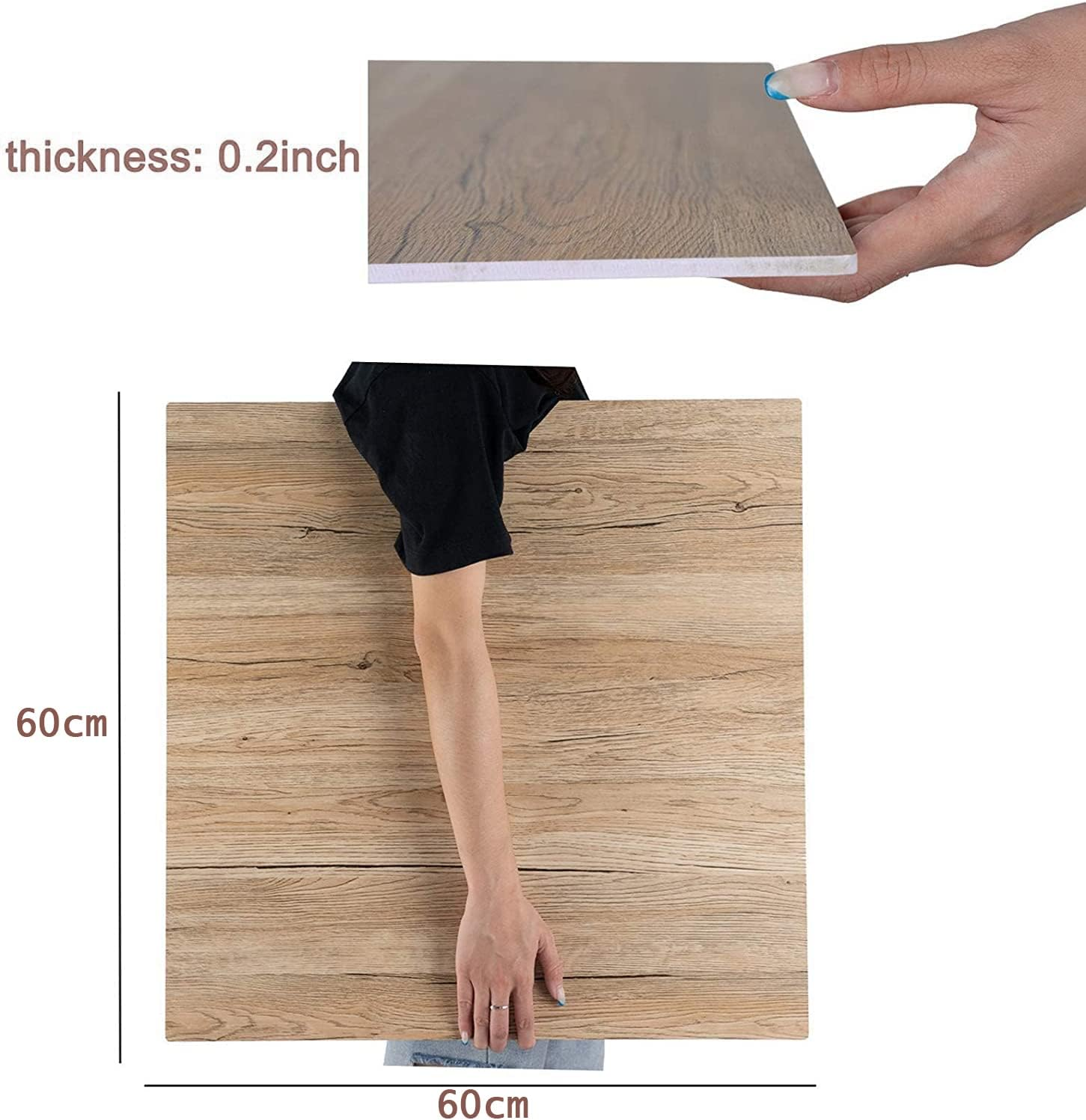 Photography 2PCS Background Boards 60X60Cm and 7 PCS Double Sided Backdrop Papers with Components, 18 Patterns Set for Food, Jewelry, Makeup Photographic Needs image number 3