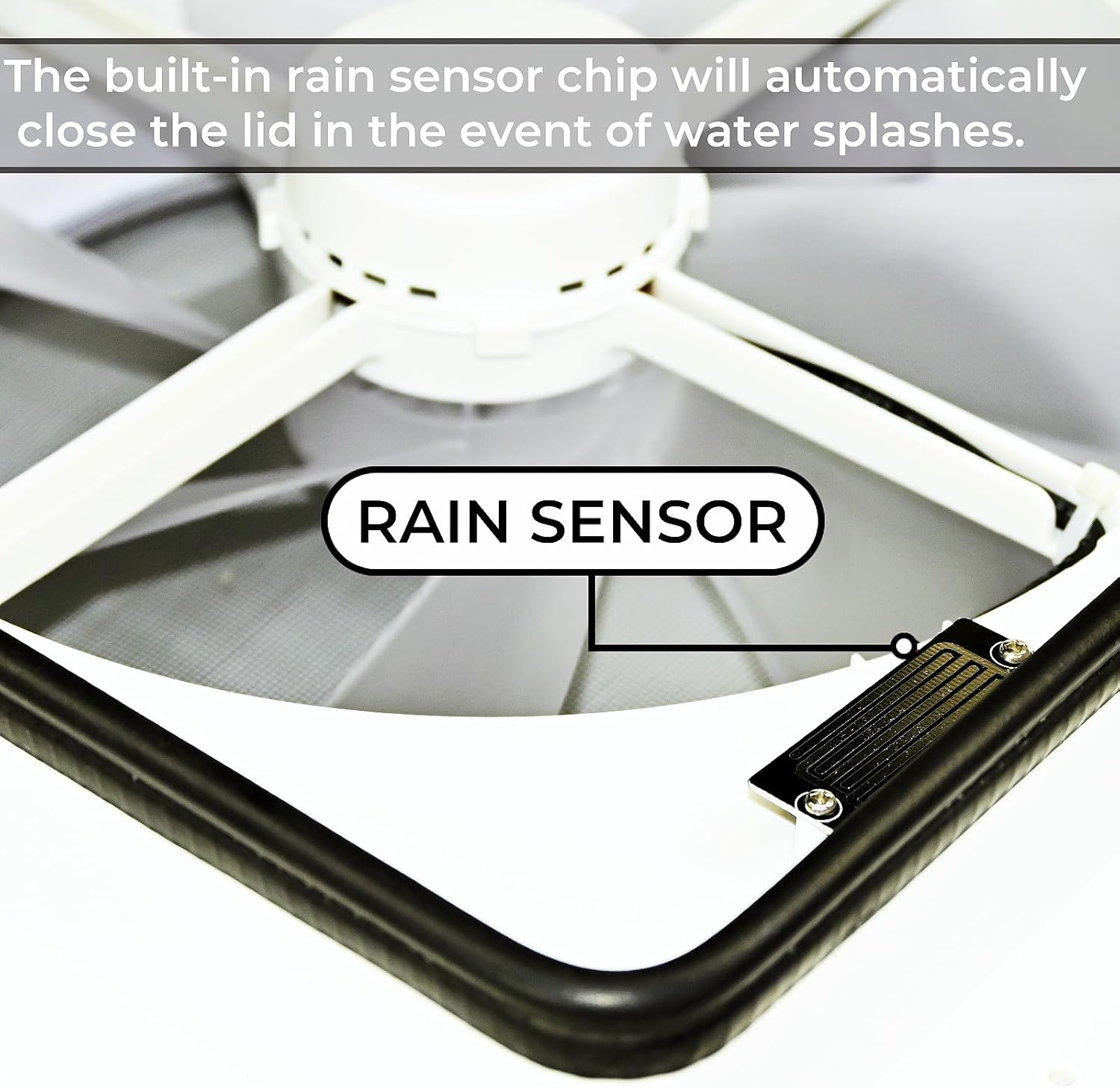 RV Vent Fan with Remote Control & Rain Sensor, 25Db Quiet Operation, 35000H Lifespan | 1170 CFM | 14" X 14" Universal Fit, Military-Grade Durability, 3-Year Warranty image number 6