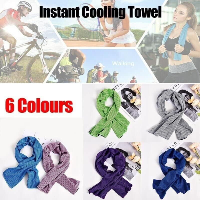 Instant Cooling Towel Gym Sport Golf Exercise Jog Cycling Outdoor Ice Cold Scarf Reusable Towel for Active Lifestyles image number 3