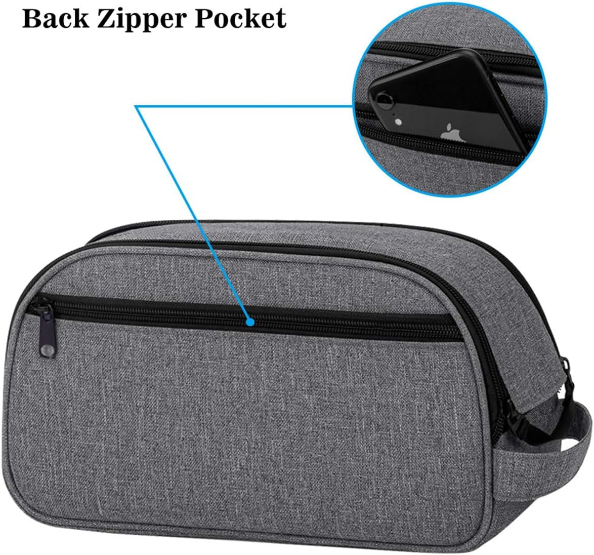 CPAP Storage Bag Multiple Pockets Travel Carrying Bag CPAP Supplies Carrying Case with Special Zipper Design Nylon Portable Storage Bag Organizer for Travel School Shopping Includes Bag Only image number 4