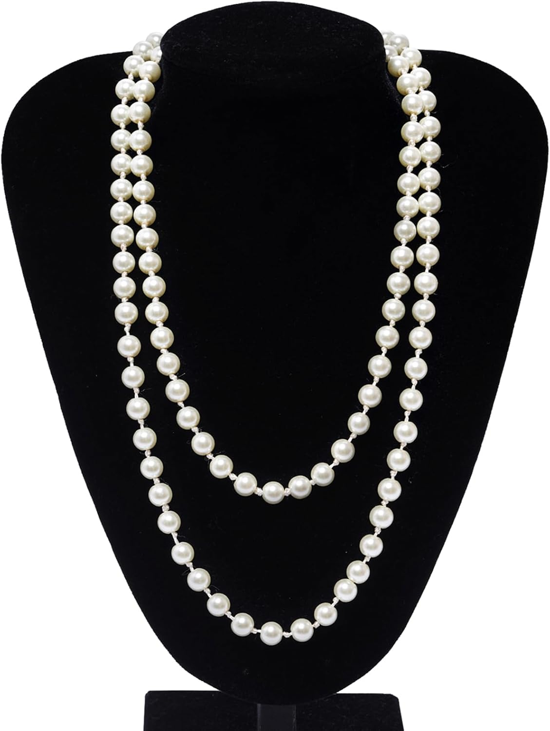 1920S Great Gatsby Accessories Set for Women, Flapper Costume with Earrings Gloves Feather Headband Necklace Magic Wand Fishnet Socks for Tea Party image number 3