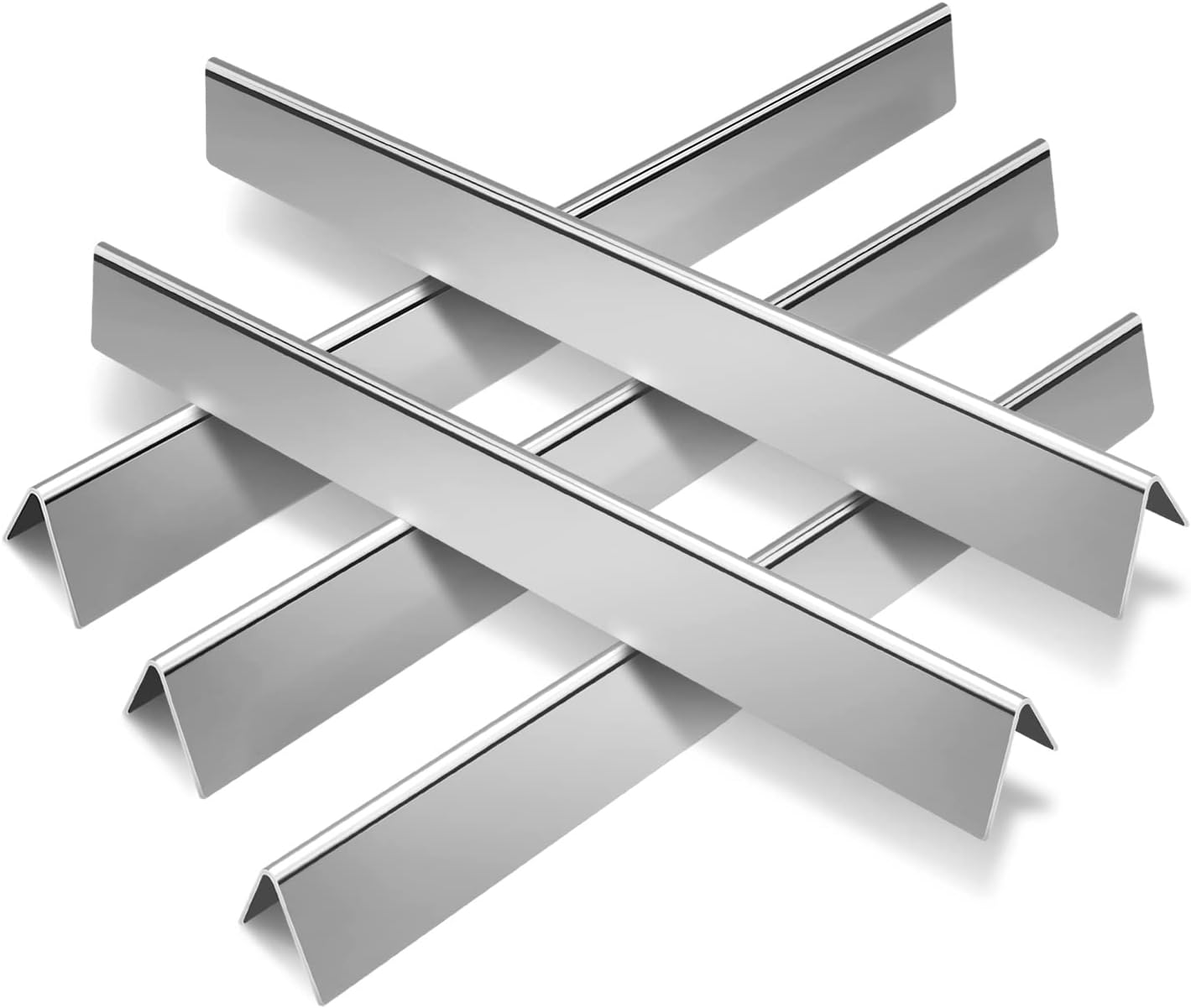 GGC 24.5" Flavorizer Bars for Weber Genesis 300 310 E310 320 Grills with Side-Controls,Set of 5 Stainless Steel Flavor Bars for Weber 7539,7540（24.5" L X 2.2" W X 2.3" H） image number 5