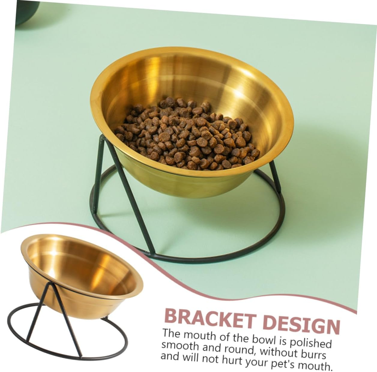 WOONEKY 1 Set Cat and Dog Food Bowl Pet Neck Protection Bowl Raised Cat Water Container Cat Food Bowl Cat Food Bowl Water Feeder Pet Feeding Bowl image number 1