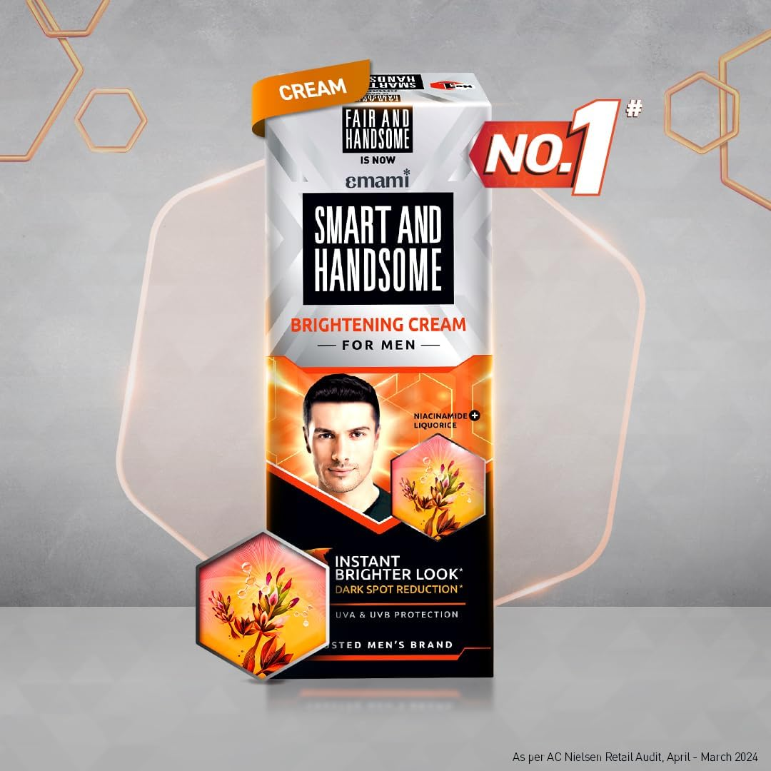 Emami Fair and Handsome Fairness Cream for Men, 60 G