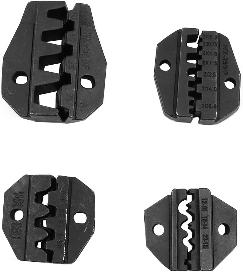 ZONADA Crimping Tool Kit Electrical Insulated Terminals Ferrules Ratchet Crimper Cable Wire Terminal Plier Screwdriver Set 5 Interchangeable Tips Dies from 0.5Mm to 35Mm&sup2; with Carry Bag image number 1