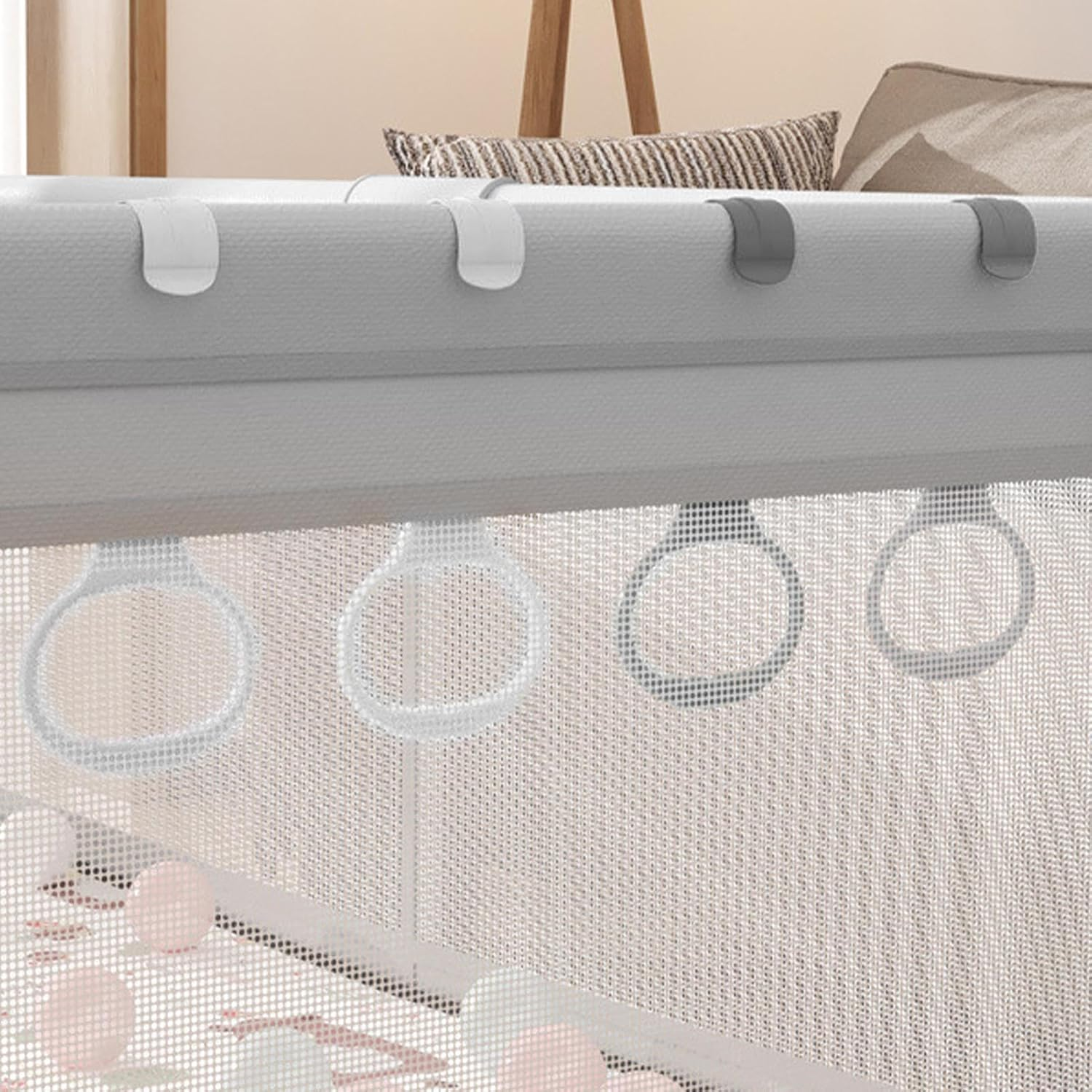 Baby Play Pen Pull up Handles,Baby Walking Training Rings - Walking Exercise Aid Supplies for Kids Aged 6-36 Months, Standing Assist Handles image number 1