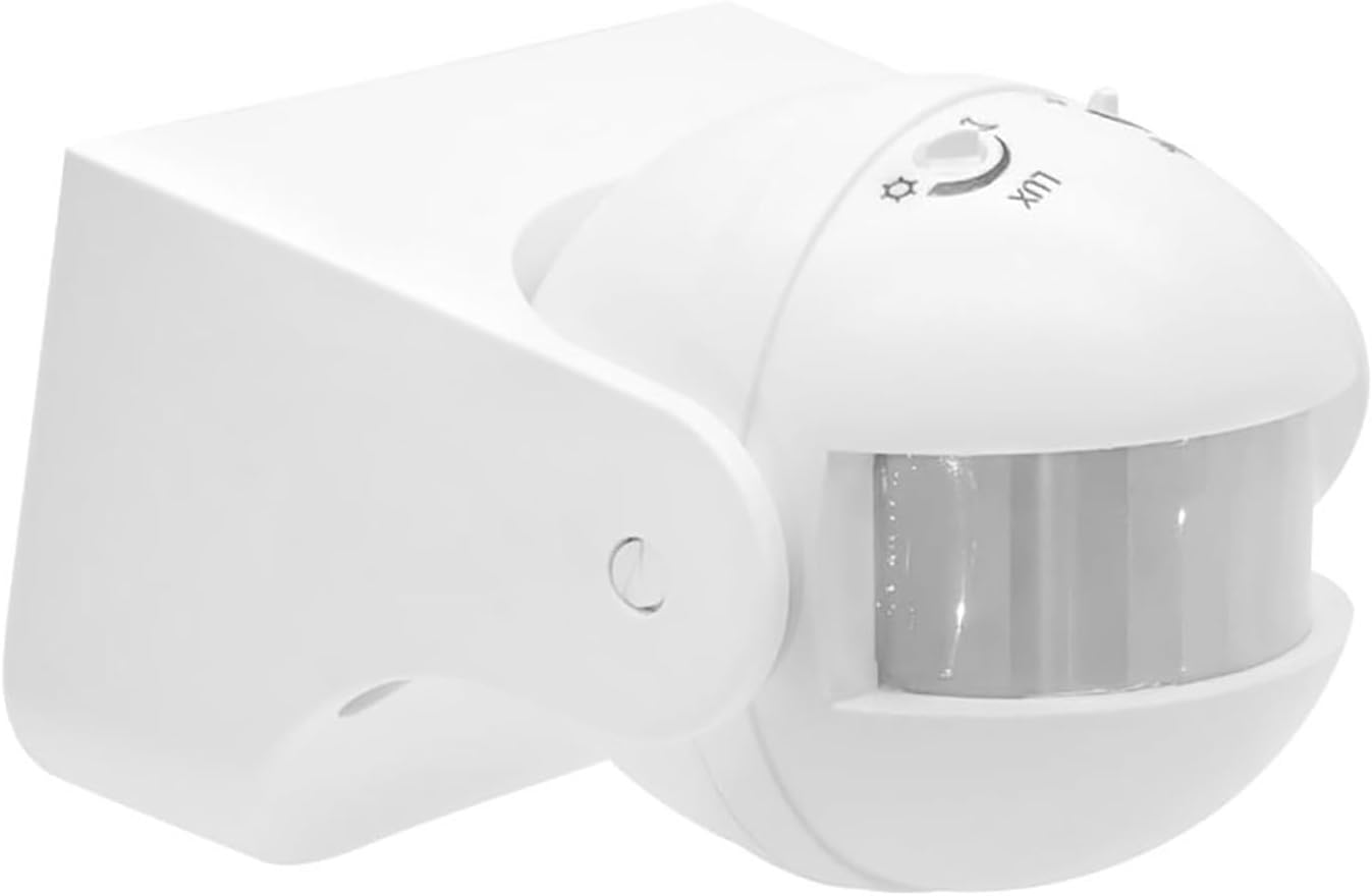 RIZGHWOY PIR Motion Sensor Switch, 180 Degree Outdoor Security, IP44 Rated, 240V AC, LED Compatible, White, 12M Detection Range image number 3