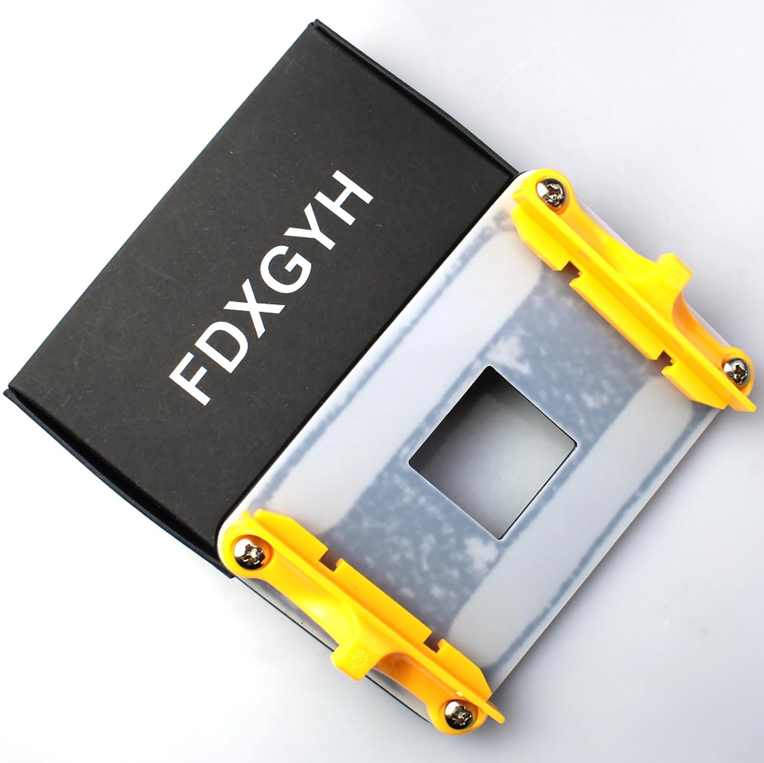 FDXGYH AM4 Backplane Back Bracket AMD CPU Heatsink Bracket Motherboard CPU Fan Cooling Mounting Sheet Plate Bracket (Yellow) image number 1