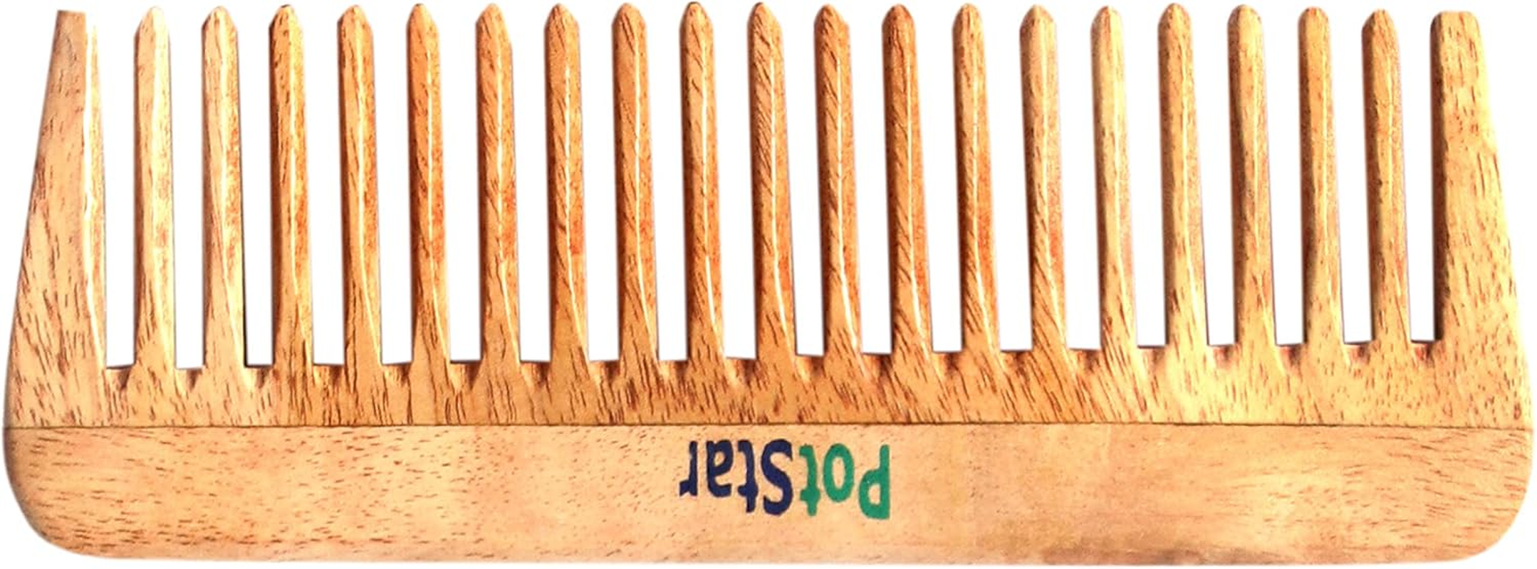 Potstar Hair Comb for All Hair Type, Handcrafted Wood Comb for Detangling Hair Comb for Thick, Curly and Wavy Hair, Non-Static and Made in India, Highness image number 5