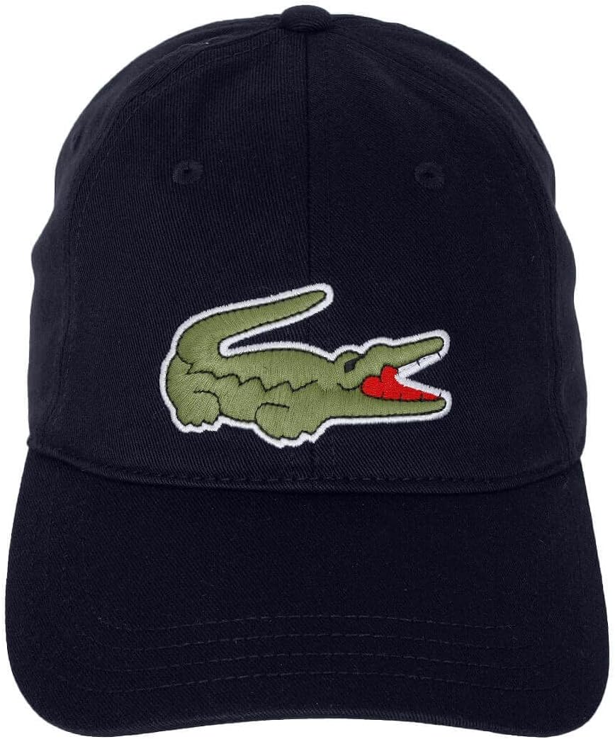 Lacoste Unisex Adjustable Organic Cotton Twill Cap - Black image number 2