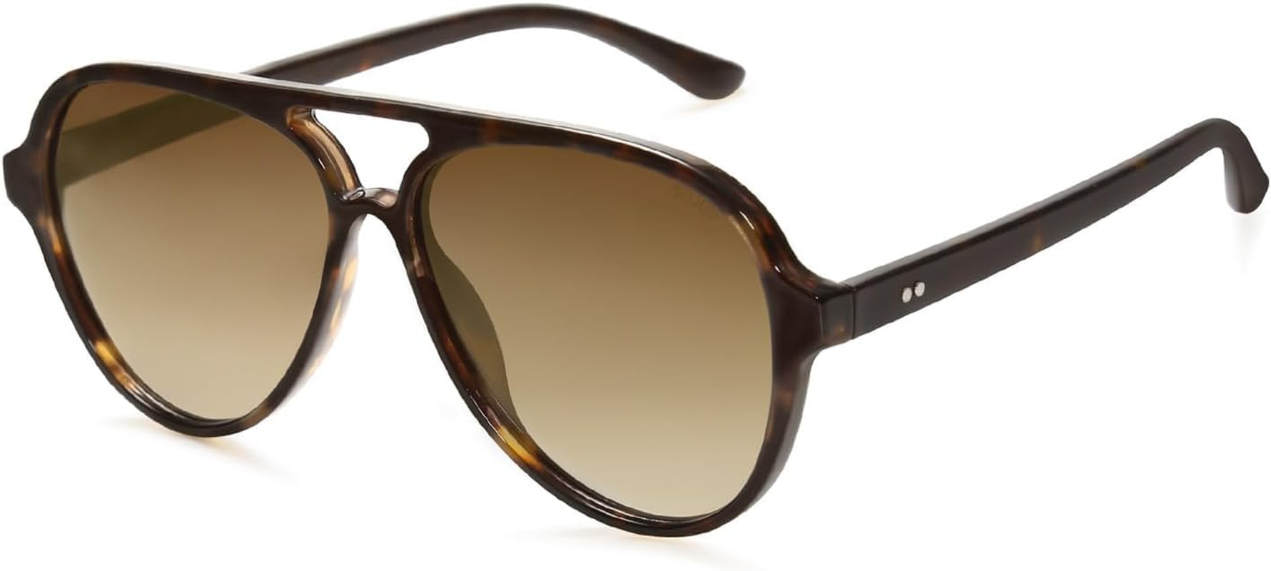 SOJOS Retro Polarized Aviator Sunglasses Womens Mens Classic Double Bridge Sun Glasses SJ2201 image number 2