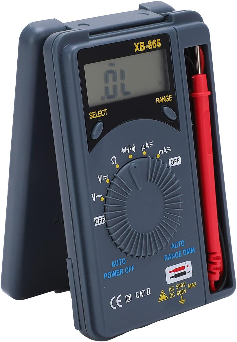 Voltage Tester, Pocket Small Size and Lightweight High Accuracy Multimeter for Measuring Voltage Resistance Current for Automotive image number 5