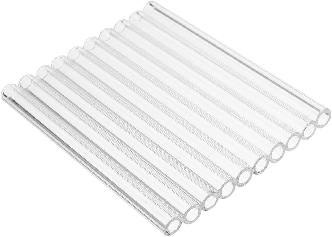 10Pcs 100Mm OD 8Mm 1.5Mm Thick Wall Borosilicate Glass Blowing Tube Tubing Clear image number 2