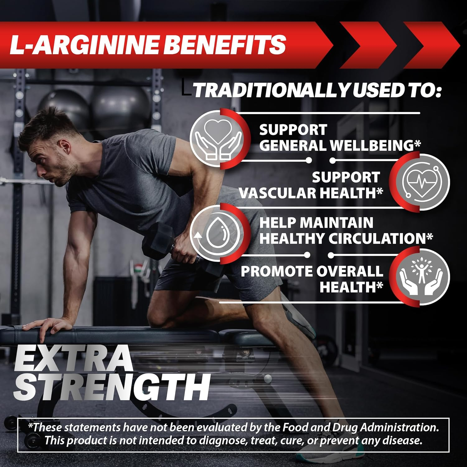 L-Arginine 2000 Mg with Pine Bark Extract 250 Mg &ndash; Supports Circulation & Antioxidant Activity &ndash; 90 Tablets image number 2