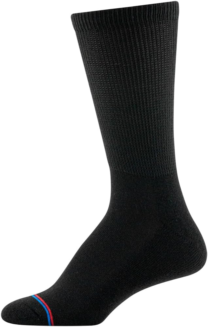 Medipeds Women&rsquo;S Extra Wide Non-Binding Top Crew Socks with COOLMAX Fiber, Multipairs image number 3