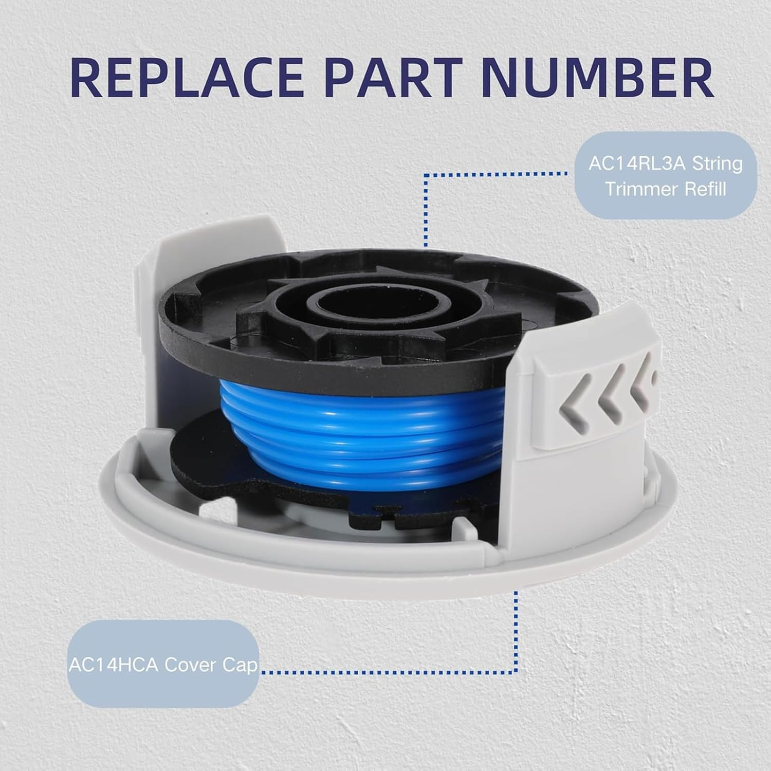 11FT 0.065" String Trimmer Line for Ryobi Strings Trimmers Refill, Replacement for Ryobi One+Ac14Rl3A 18V 24V 40V Cordless Weed Eater Spool - Durable & Compatible image number 3