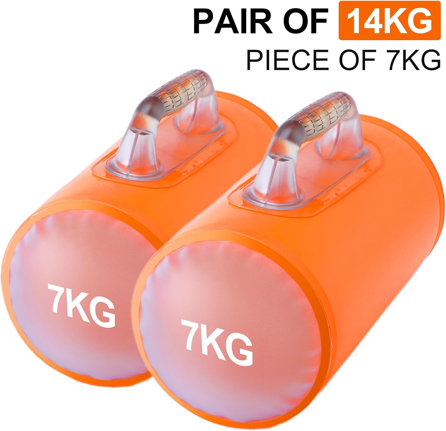 DEIRIS Water Dumbbells, Dumbbells, Water Fillable Set, Weight Bags Portable, Water Weight up to 2~14 Kg/Pair, Fitness Water Bag, for Strength Training, Fitness and Shaping image number 3