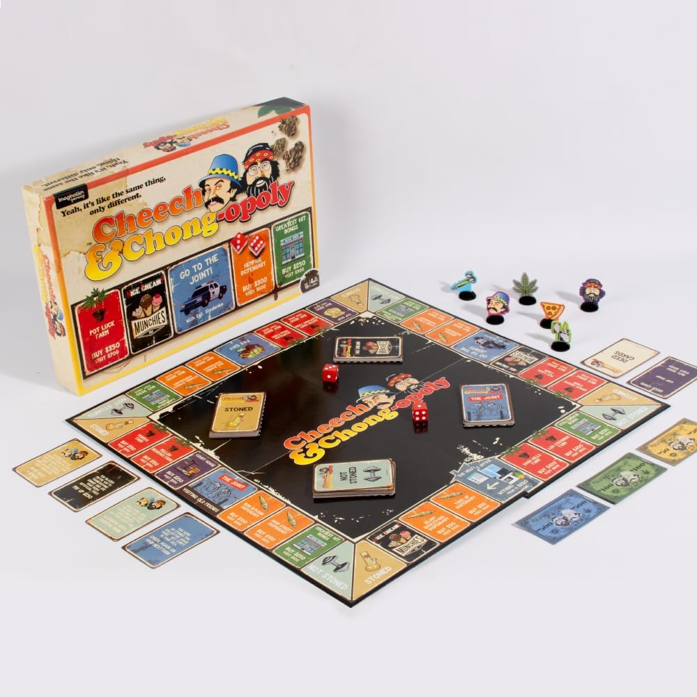 Cheech & Chong-Opoly: Toked up Trading Game for 2-6 Players, Ages 18+