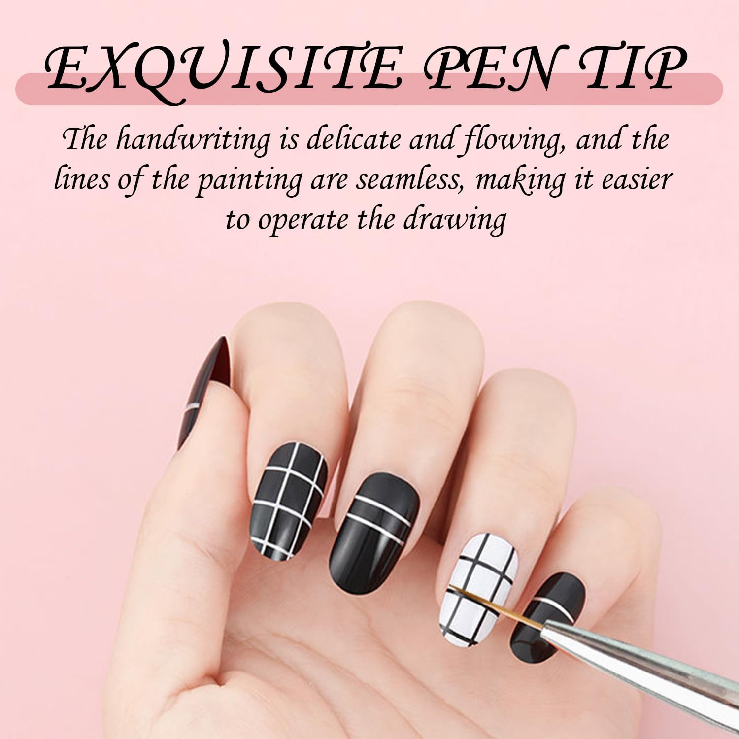 6 Double-Headed Nail Brushes and 15 Nail Pens, Painting Tools for Tip Drills, Carved Detail Brushes, French Nail Extension Brushes, DIY Nail Polish image number 3