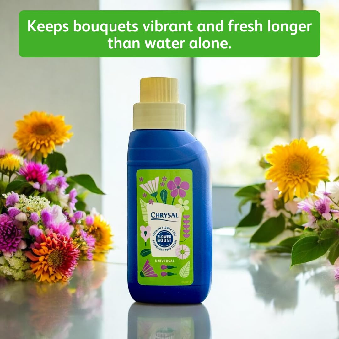 Chrysal Cut Flower Universal Food (10 Ml/L Bottle) &mdash; Increase the Flower Boost with Floral Supplies for Fresh Flowers &mdash; Flower Arrangements Supplies &mdash; Ideal Florist Supplies &mdash; Flower Food
