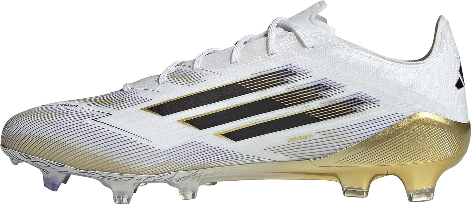 Adidas Performance F50 Elite FG Electric Stealth White Black Gold, 42 Men image number 2