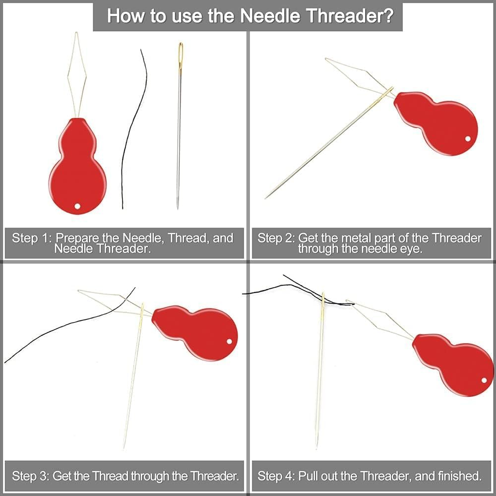 High-End Large-Eye Embroidery Needles, Large-Sized Hand Sewing Needles - Various Sizes, Including Embroidery - 25/50 Pieces, 2 Thread Needles image number 1