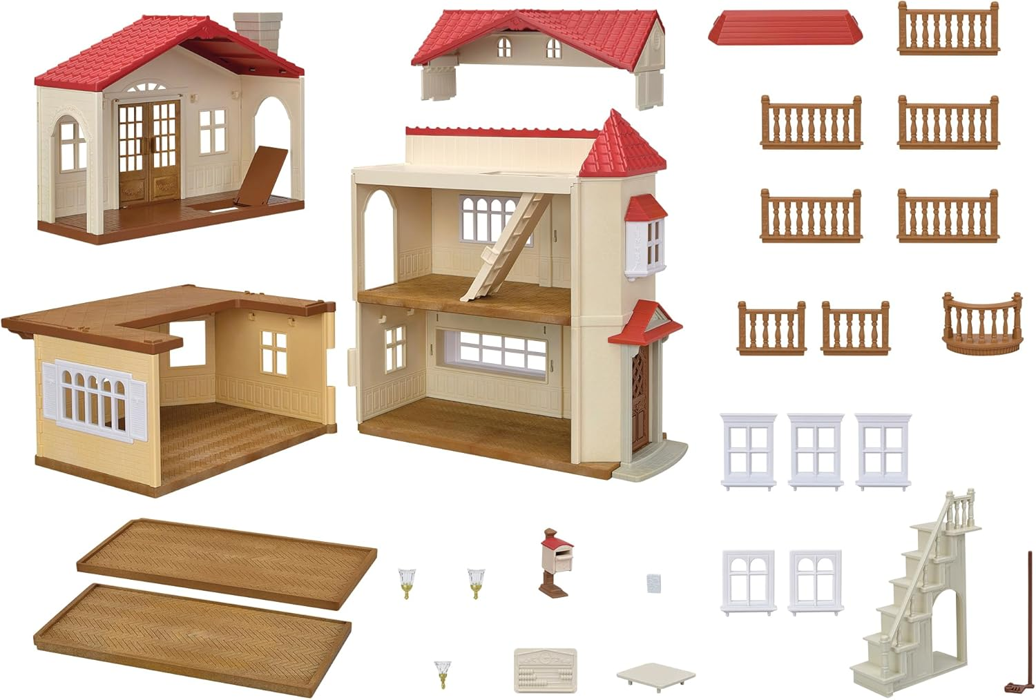 Sylvanian Families - Red Roof Country Home with Attic
