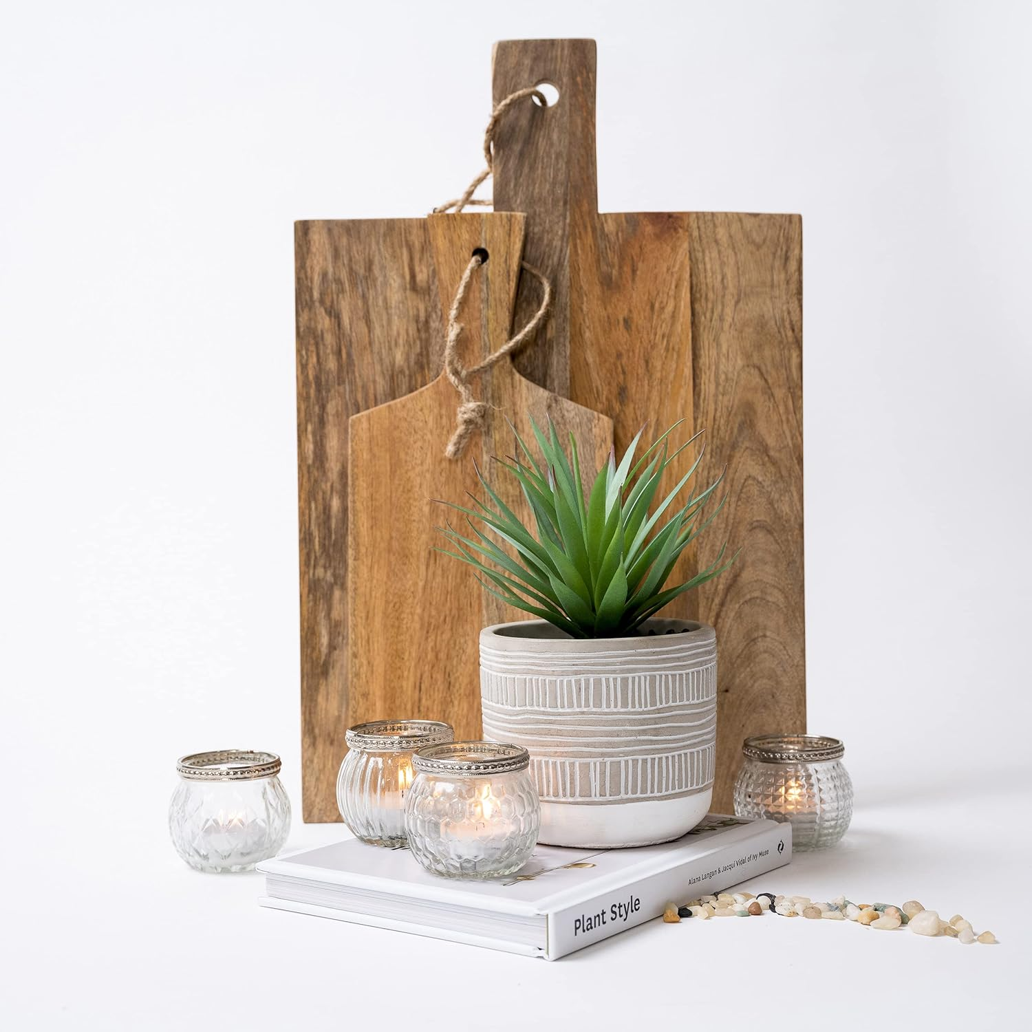 Kurrajong Farmhouse 20Cm High Faux Plant in Pot - Life-Like Artificial Plant - Faux Succulent Potted - Small Artificial Succulent - Fake Plant with Pot image number 1