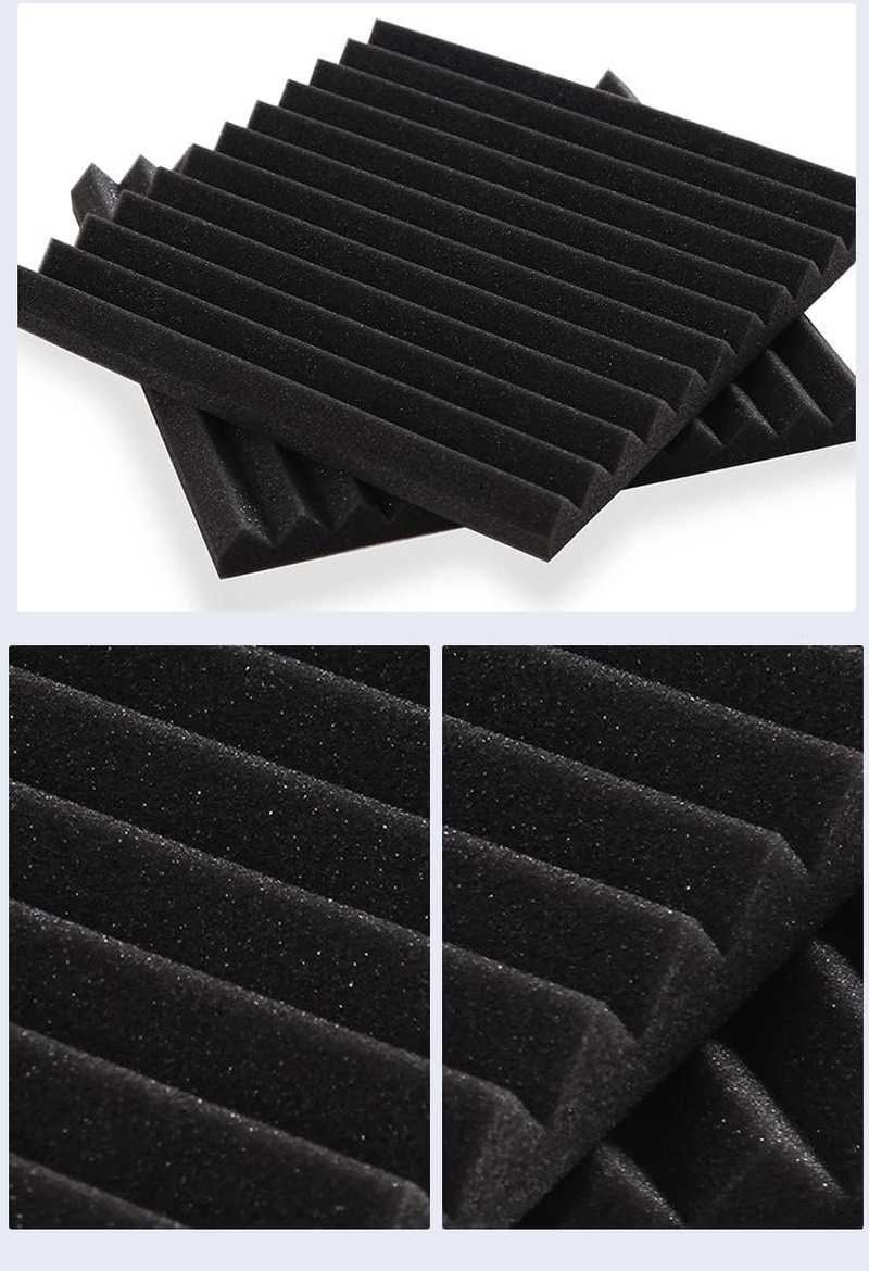 24PCS Studio Acoustic Foam Sound Proofing Absorption Panel Wall Insulation Pad S image number 2