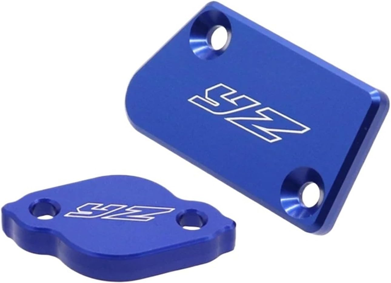 DWESWQQ Fit for Y-A-M-A-H-A YZ125/X YZ250/X/F/FX YZ450F YZ450FX YZ426F YZ250F Motorcycle Oil Fluid Cylinder Cap Front Rear Brake Reservoir Covers(Blue)