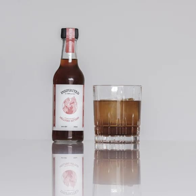 Hellfire Chilli Bitters Firewater Made with Australian Botanicals, Classic Bitters, Broome Chilli, Smoked Habanero for Cocktails - 250Ml