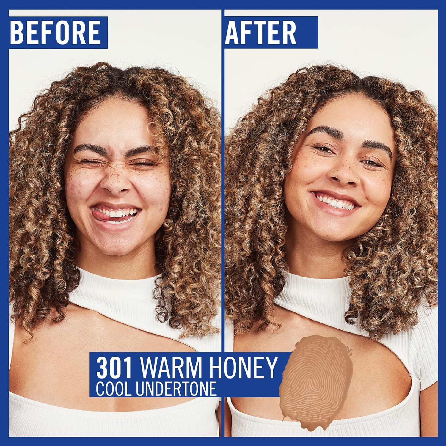 Rimmel London Match Perfection Foundation 30Ml - Warm Honey #301 (Pack of 2) image number 5