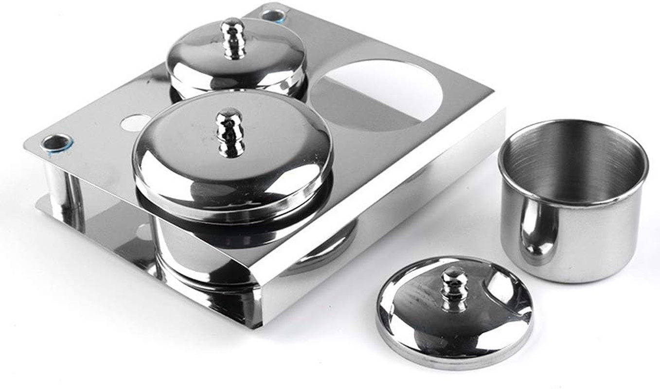 3 Pieces Nail Art Dappen Dish Stainless Steel Nail Art Acrylic Powder Liquid Cup with Lid Dappen Cup Nail Liquid Container Acrylic Nail Tips Cup Dappen Dish Nail Art Tools Liquid Powder Cup Dish Pot image number 5