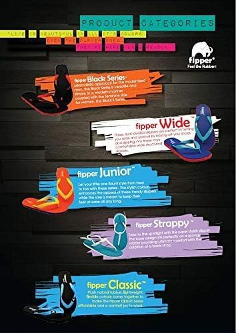 Fipper Slipper | Wide | Rubber Thongs for Men | Premium Natural Rubber Flip-Flops | Red Cinnabar Black Grey | Eco-Friendly, Durable & Comfortable image number 3