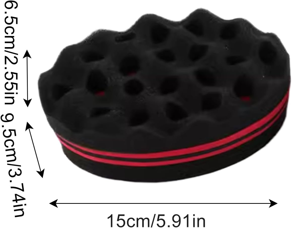 Vgvgaj Hair Twist Sponge,Sponge for Hair Men - Volumizing Defining Scrub Comb for Hairstyles Dreadlock Maintenance Grooming Barber Homemade Styling image number 6