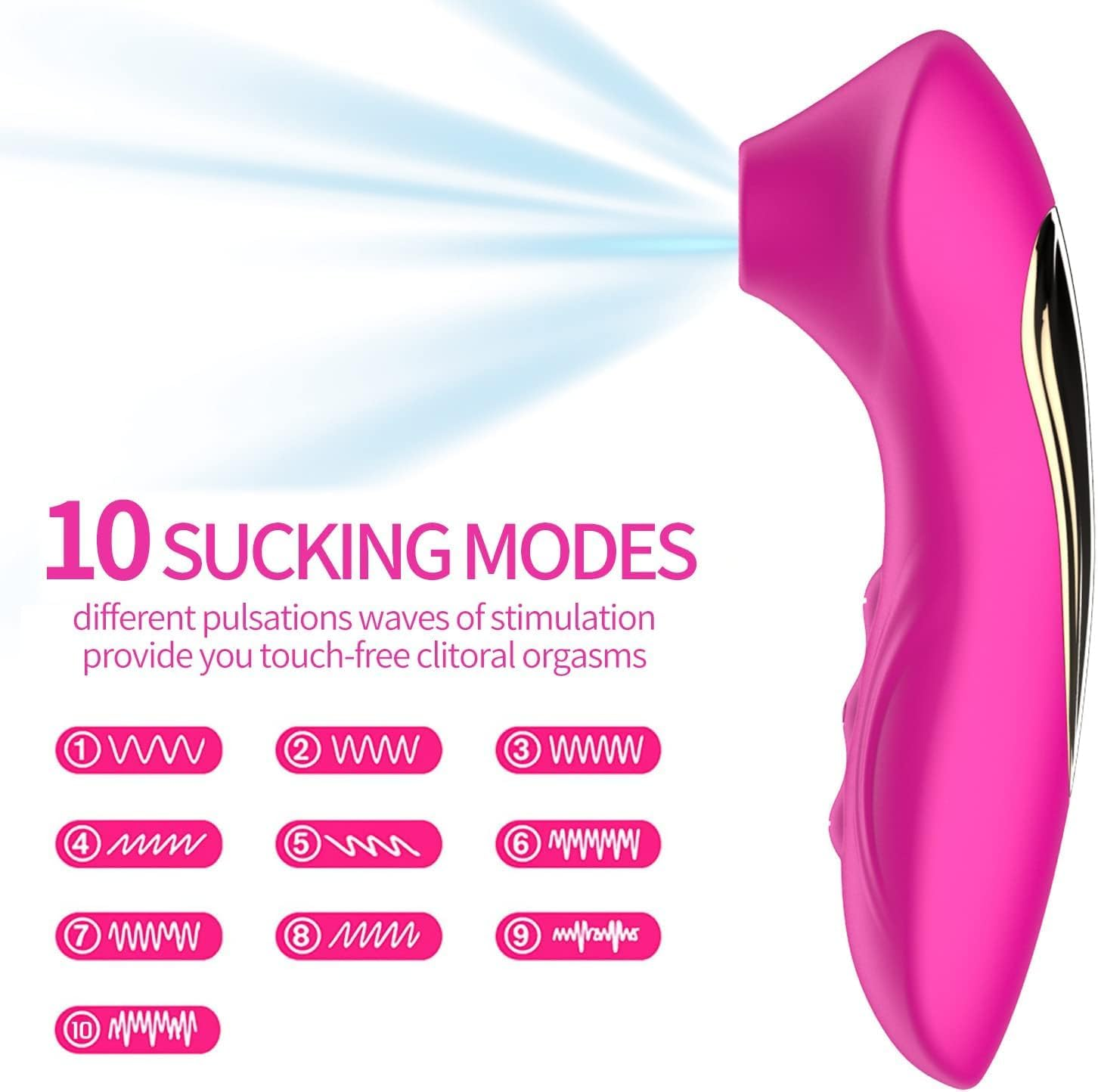 Silicone Waterproof Power Massager, Electric Comfort Toys Ladies Sucking Massager Portable Bed Exercise Tool image number 3