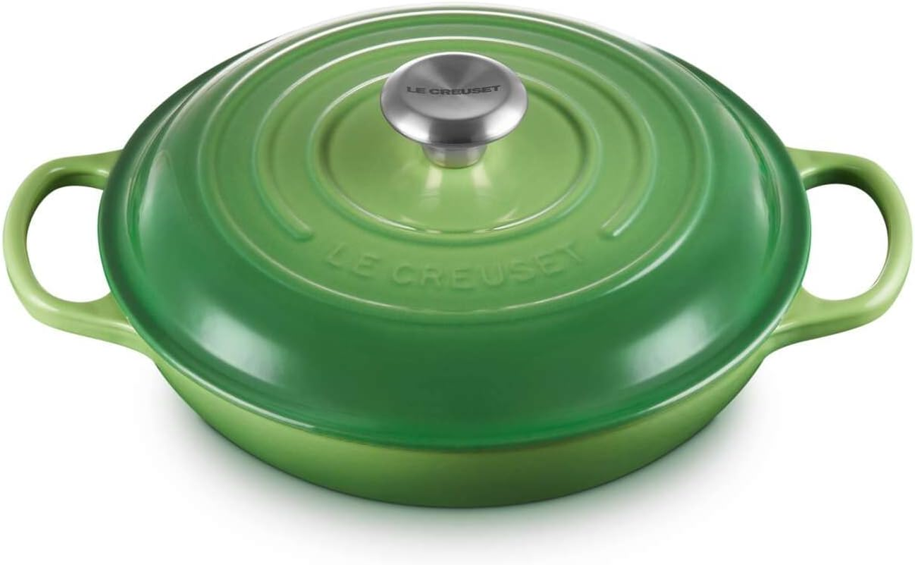 Le Creuset Signature Cast Iron Shallow Casserole, 26Cm, Bamboo, 21180264082430