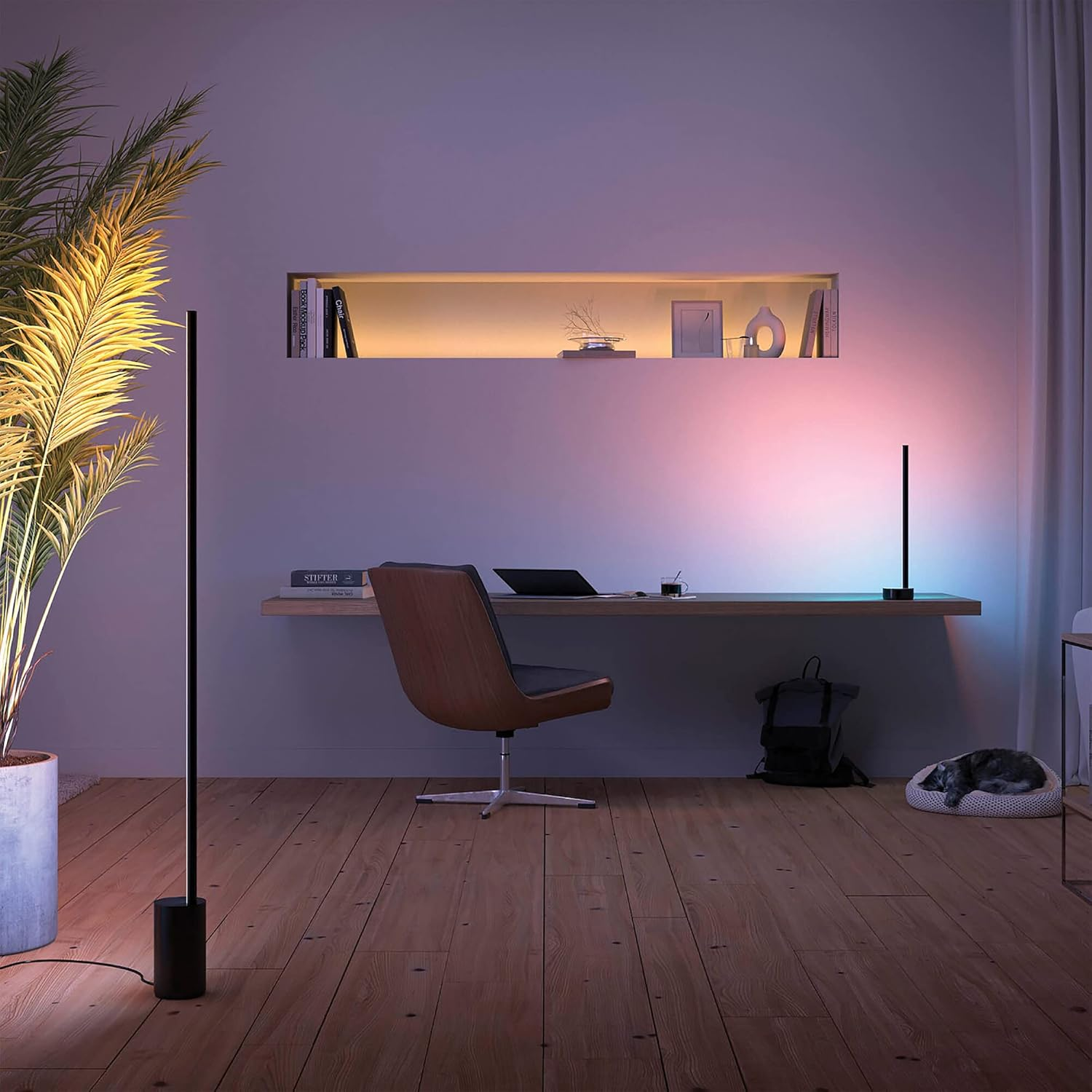 Philips Hue Signe Gradient White & Colour Ambiance Smart Table Light LED with Bluetooth, Black image number 5