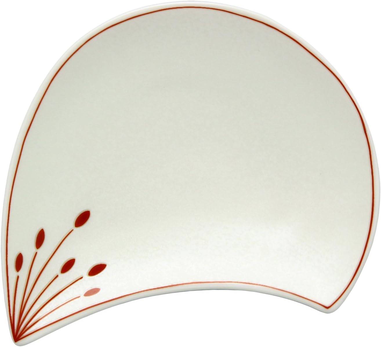 Arita Ware 97908 Kouraku Kiln Plum Petals, Small Plates, Set of 5, White Glazed Silver image number 4