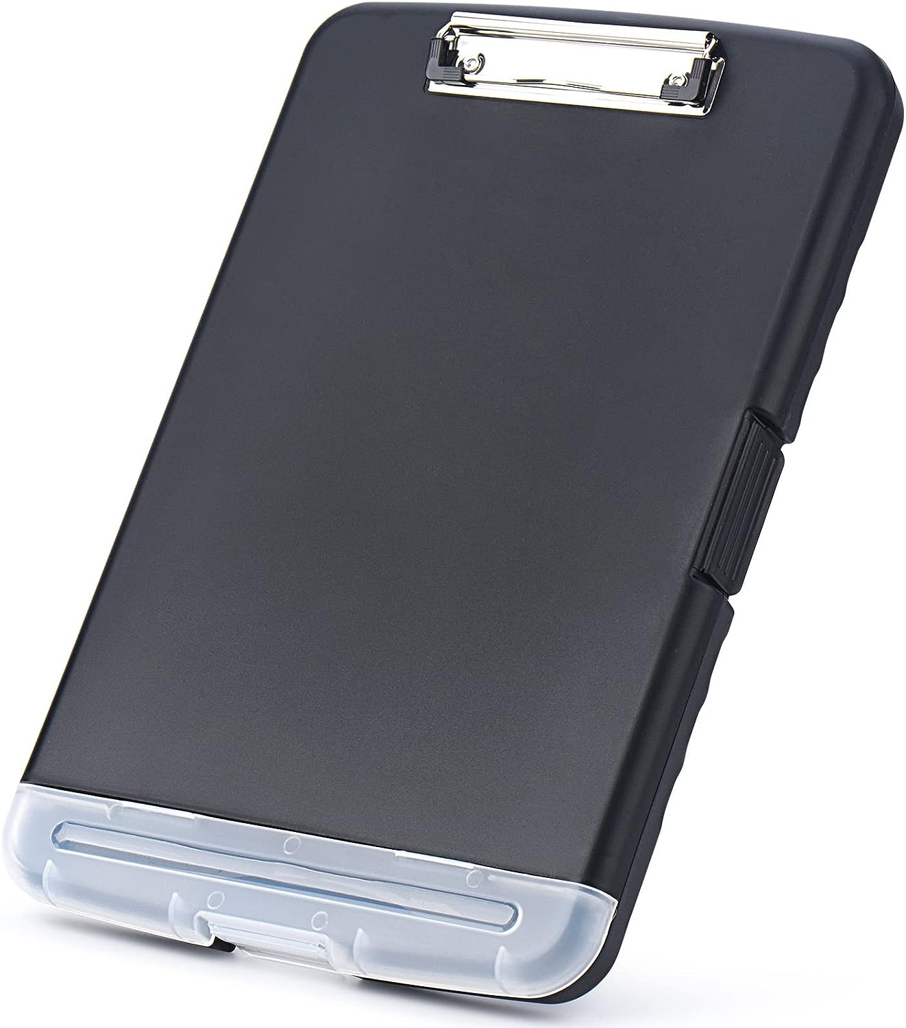 ZCZN Plastic Clipboard Storage Box with Separate Pen Compartment, Great for School,Utility,Industrial Office, Medical Personnel, Black image number 5