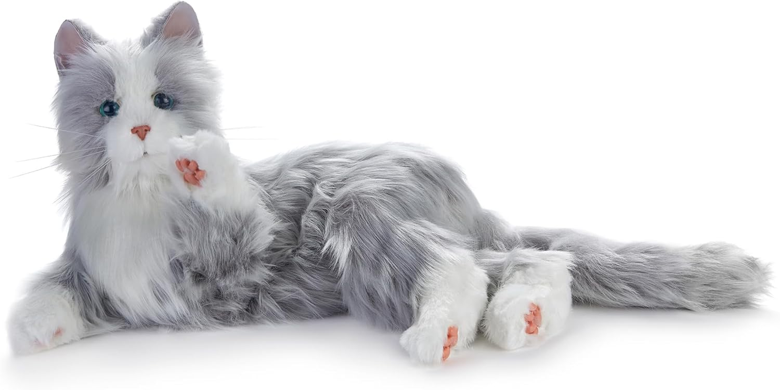 Joy for All - Silver with Mitts - Interactive Plush Pet for the Elderly image number 5