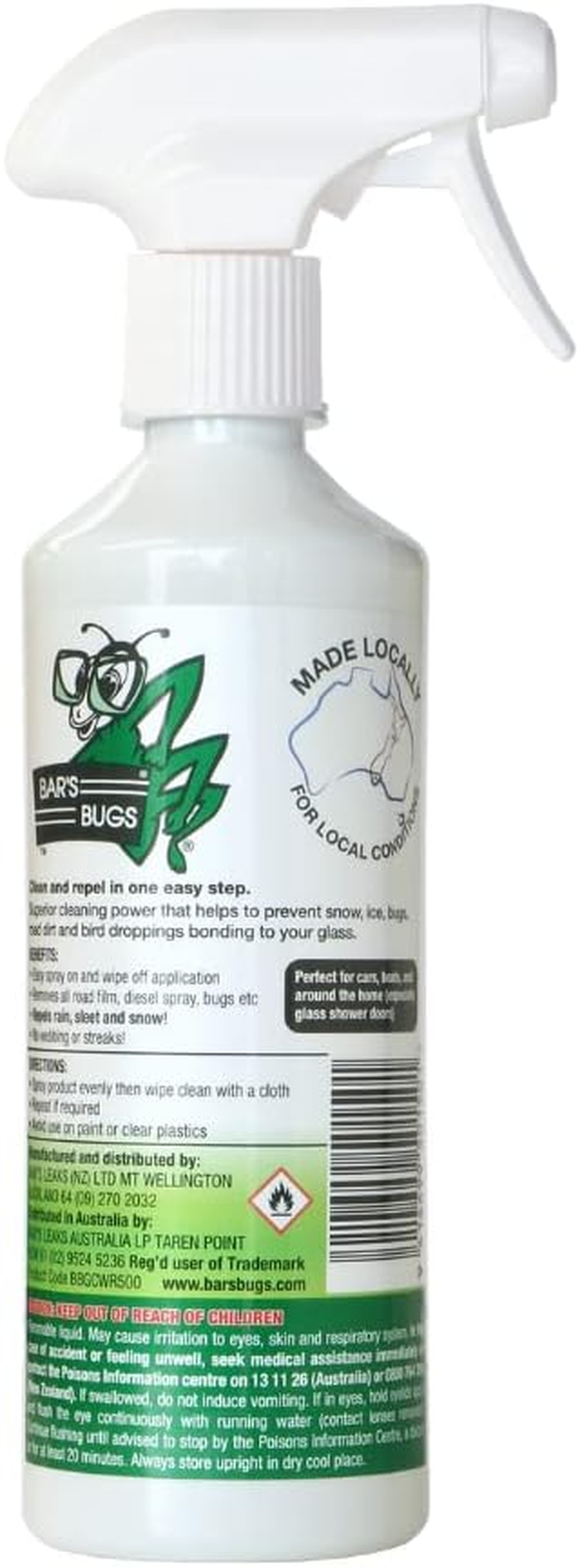 Bar'S Bugs Glass Cleaner with Rain Repellent (Pack of 2)