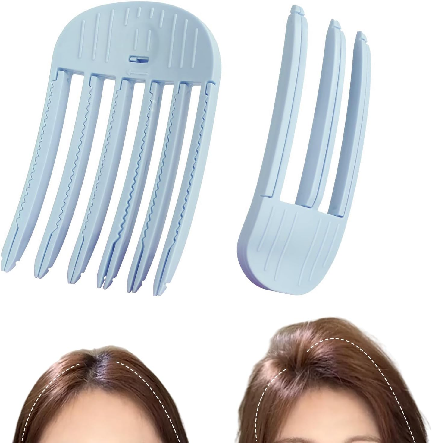 TELAIN Wind Shaping Comb Set 2 Pieces, Volume Comb for Effortless Hair Styling, Unisex Hair Tool for Voluminous and Beautiful Pony Hairstyles in Minutes image number 6