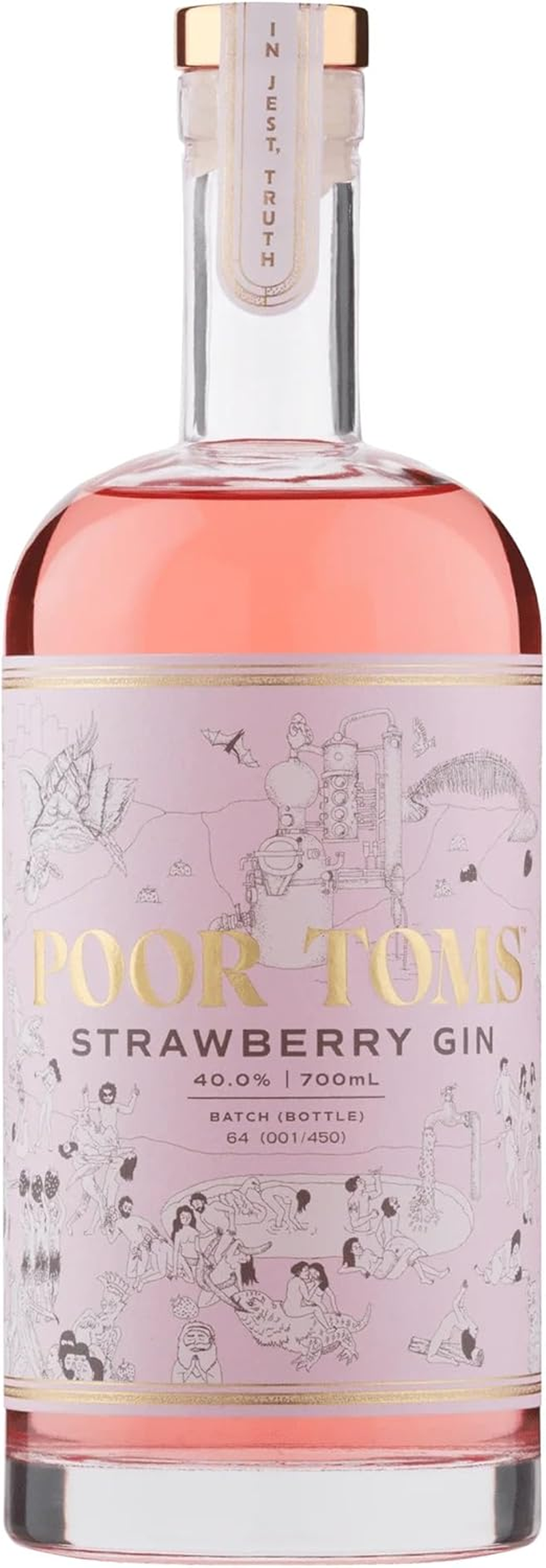 Poor Toms Strawberry Gin 700Ml