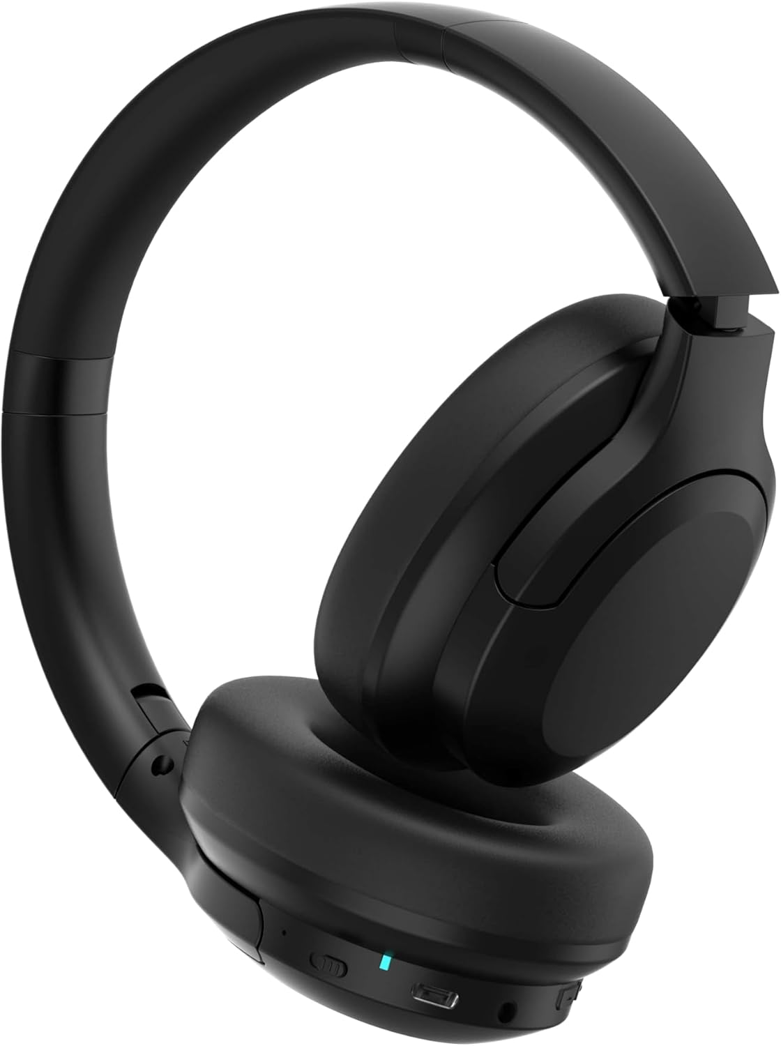 Laser ANC Bluetooth Headphones with 20-Hour Battery, Built-In Microphone, and 3.5Mm Audio Cable - Perfect for Smartphones, Tablets, and Laptops - Black image number 6