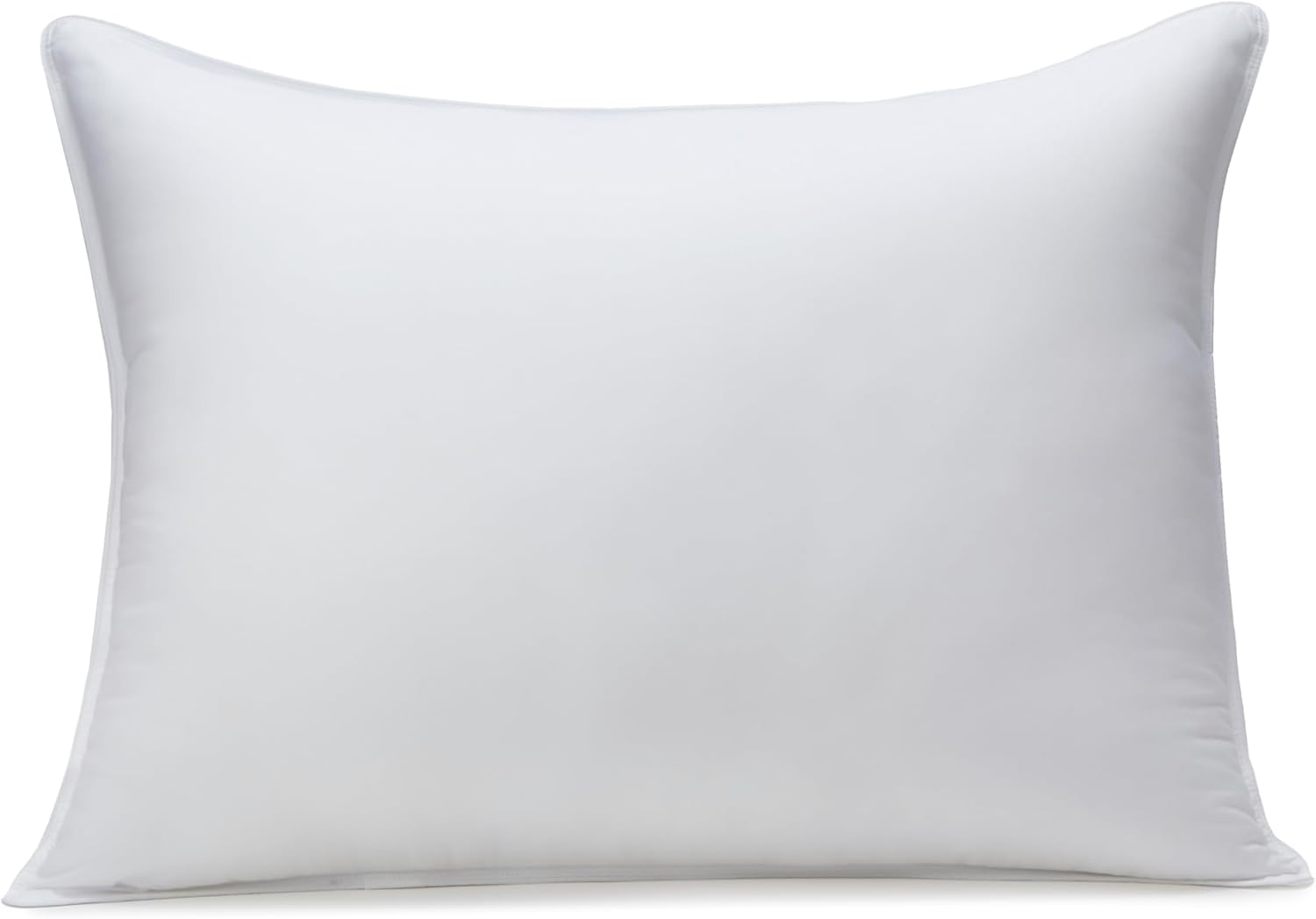 Amazon Basics down Alternative Bed Pillows, Medium Density for Back and Side Sleepers - Standard, 2-Pack,White image number 1