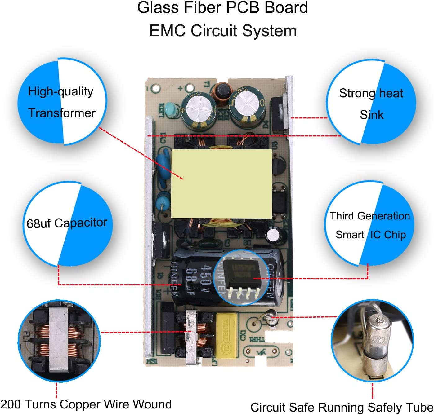 AC DC 12V 2.5A Power Supply Adapter Charger for Lorex BX1202500 BX 1202500 LHV210800 Juniper Networks EADP-30FB MA-PWR-30W-US AUDIOVOX TESA2-1202500, Wireless-Ac and Wireless-N Access Points Wac510 image number 5